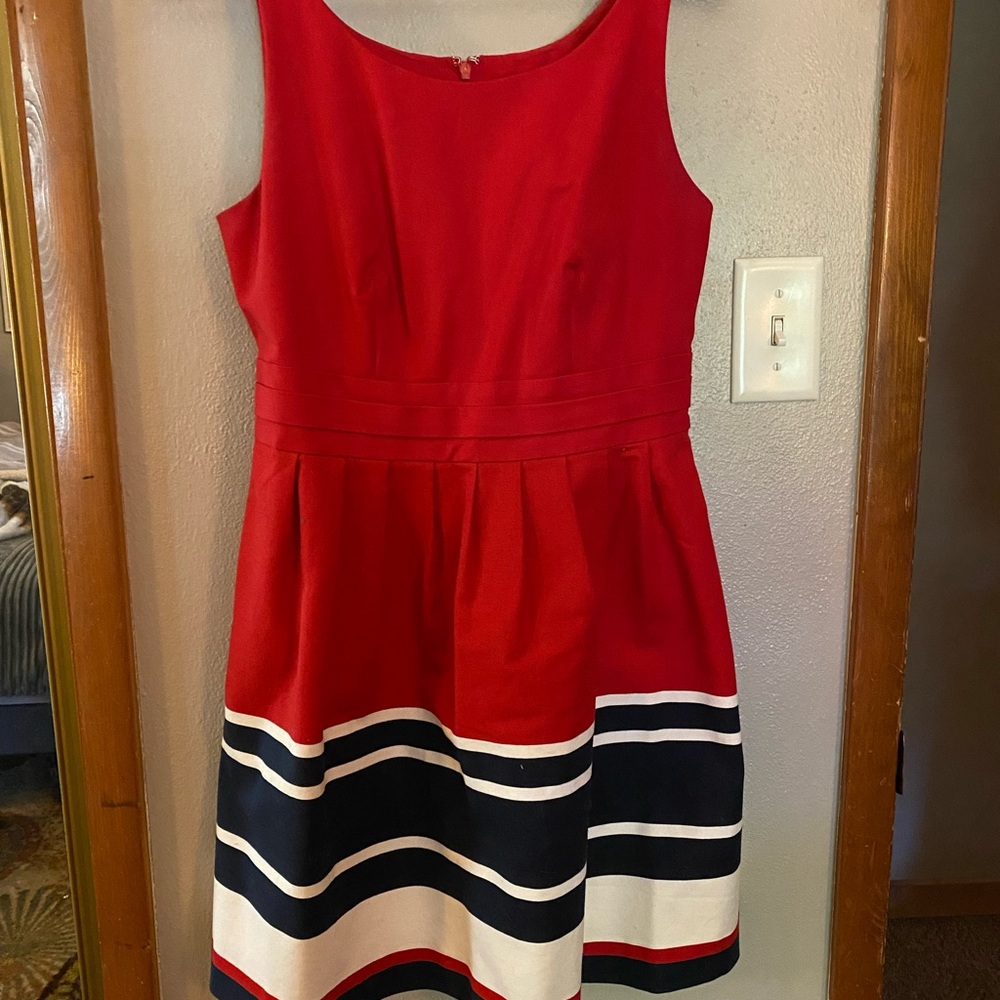 The Limited Red A-Line Sleeveless Dress